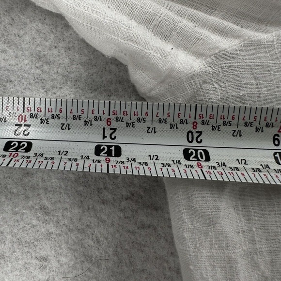 Denim & Supply Ralph Lauren Women Top LARGE Ivory Blouse Peasant Boho Embroidery - Picture 12 of 14